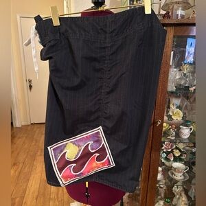 Billabong Black Boarding Shorts. Size 34
